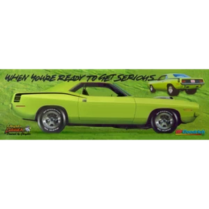 Chrysler Power BF Goodrich 70 Green Cuda (250) Banner. Two Sizes.  Reduced Price - Bild 1 von 1