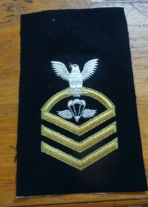 US NAVY RATE, LINGOTES, PRC, APAREJADOR DE PARACAÍDAS JEFE, EQUIPO DE SUPERVIVENCIA - Imagen 1 de 1