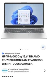 HP 15.6" Laptop, Intel Processor N200 (Pentium), 4GB RAM, 128GB UFS, Natural... - Picture 1 of 2