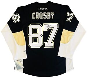 Sidney Crosby Signed Pittsburgh Penguins RBK Premier Jersey NHL Auto Beckett COA