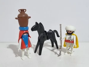Playmobil 3585 Antiguo Set Arabe Moro Beduino Guerrero Caballo Mujer Vasija - Imagen 1 de 1