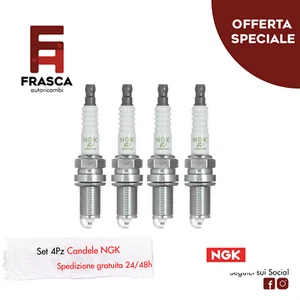 Candele 4 Pezzi NGK Peugeot 206 1.4i 75 CV 1.1i 60 CV 1.6i 89 CV 1.1 60 CV - Imagen 1 de 4