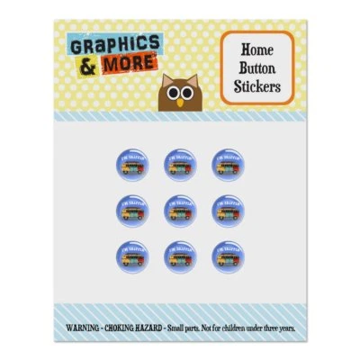 I'm Trippin' Retro Van Funny Humor Home Button Stickers Fit Apple iPhone - Image 1 of 4
