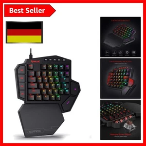 Einhand RGB Gaming Tastatur mit Makrotasten und abnehmbarer Handballenauflage - Bild 1 von 1