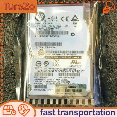 NEW HP 507127-B21 507284-001 300G 2.5 6Gb 10K SAS hard drive with shelf - Image 1 of 4