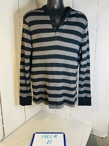 Merona Herren Gr. Large Pullover schwarz & grau V-Ausschnitt leicht langarm 1461 - Bild 1 von 14