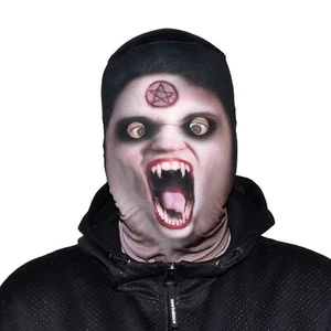 3D Effect Face Skin - Demonic Vampire - Fabric - Halloween Mask - Picture 1 of 12