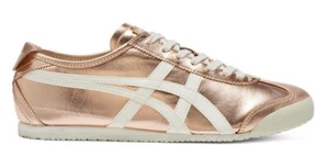 Onitsuka Tiger MEXICO 66 Rose Gold x Cream Leather Sneaker US Men's size 4-14 - Picture 1 of 9