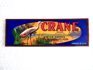 Caja de frutas marca cRANE ETIQUETA CAJA INVIERNO JARDINEROS CULO FL VINTAGE neocurio - Imagen 1 de 5