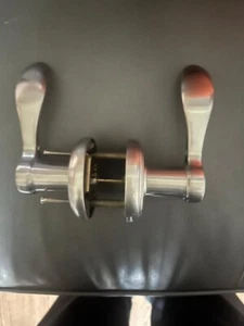 Baldwin Prestige Tobin Lever Satin Nickel Finish Set Hall & Closet - Picture 1 of 1