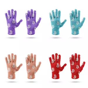 3x Bitcoin Handschuhen – Mehrfarbig - Universal Größe - Lila, Rot und Rosa - Bild 1 von 1