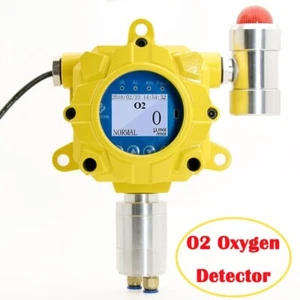 Oxygen O2 Gas Detector Remote Control O2 Fixed Gas Alarm Monitor Tester 0-30%vol - Picture 1 of 17