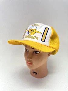 Vintage West Virginia Mountaineers Sellout SnapBack Trucker Hat Excellent Condit - Picture 1 of 15