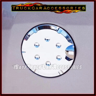 Cubierta de puerta de tapa de tanque de combustible de gasolina cromada para Ford F150 2009 2010 2011 2012 2013 2014 Foto 1 de 4