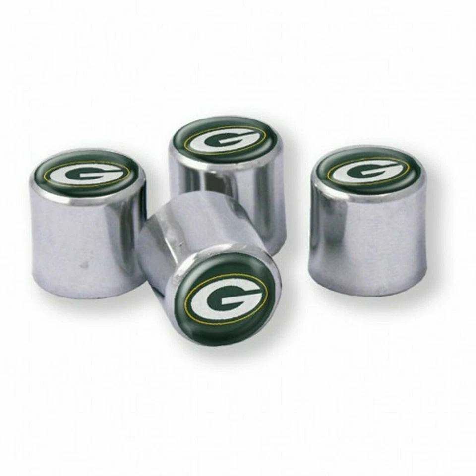 NFL Green Bay Packers Wincraft Car Tire Valve Stem Covers Set of 4
