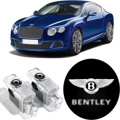 Proyecto emblema puerta luces LED coche sin decoloración 2 para Bentley GT/GTC Bentayga Foto 1 de 4