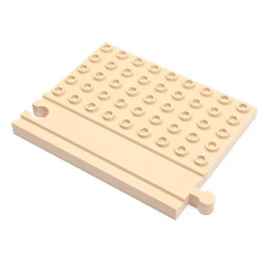 Riel con placa de construcción para ferrocarriles de madera - adecuado para Eichhorn, Brio, Lego... - Imagen 1 de 8