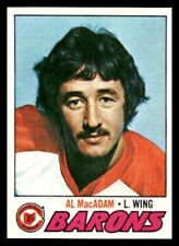 1977 Topps #149b Al MacAdam Cleveland Barons  Hockey card