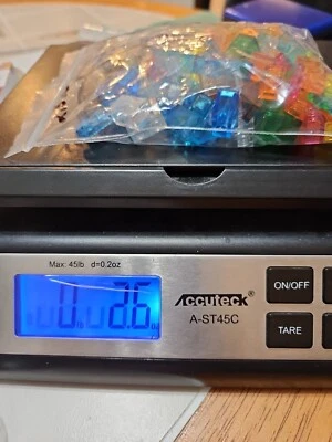 Assorted Colored / Clear Translucent LEGO Bricks & Blocks - 2.6oz 125+ Pieces - Image 1 of 4