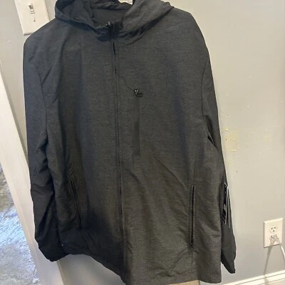 Chaqueta con Capucha DKNY Cremallera Completa Para Hombre Talla XL Abrigo de Lluvia Reversible Nuevo con Etiquetas $179 Capucha Foto 1 de 4