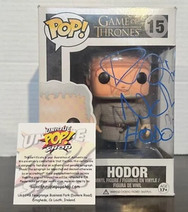 Kristian Nairn Signed Hodor Funko Pop Game Of Thrones Read - Picture 1 of 10