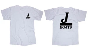 J Boats logo White t-shirt Sailing - Picture 1 of 1