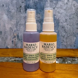 MARIO BADESCU Facial Spray 2 oz Travel Size Set Of 2 W/ Aloe Chamomile & Sage - Picture 1 of 1