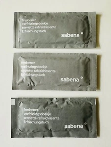 Sabena Belgian Airline Set di tre asciugamani rinfrescanti in confezioni sigillate - Foto 1 di 2