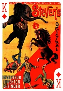 Steven's Original, Circus Poster Playing/Trading Card - Picture 1 of 2