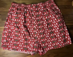 VINTAGE Joe Boxer Jingle Bells Novelty Boxers Size XL Christmas Fa La La USA - Picture 1 of 5