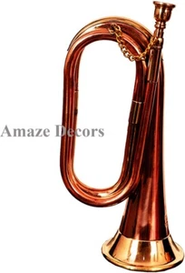 Antique Brass Bugle| US Military Cavalry Horn | Musical Instrument Classic Style - Picture 1 of 6