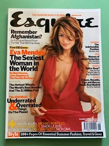 ESQUIRE June-2003 EVA MENDES Nick Cave Krista Allen Simon Le Bon George Orwell - Picture 1 of 10