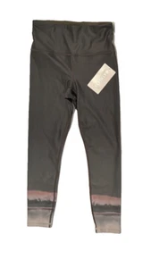 Athleta Ultra High Rise Elation 7/8 Tight S Small Green Pull On Ankle Tights - Picture 1 of 5