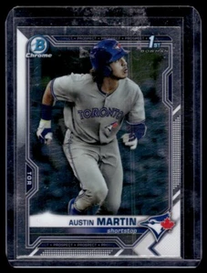 2021 Bowman Chrome Prospects Refractor Austin Martin Toronto Blue Jays #BCP-87 - Picture 1 of 2