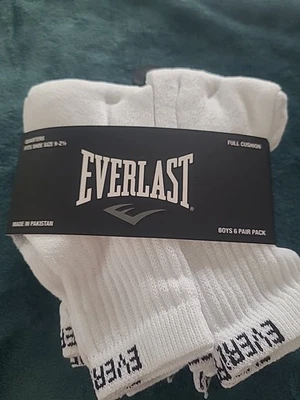 Everlast Boys Full Cushion Quarter Socks 6 Pair Size 9-2 1/2 - Image 1 of 4