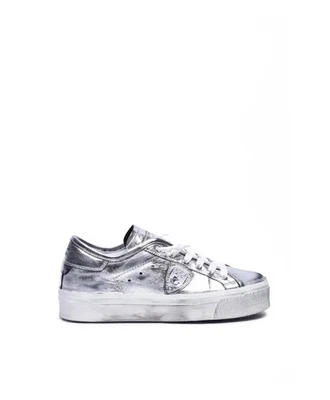 Philippe Modelo Paris Haute Low MUJERES Metal Argent talla 6 TOTALMENTE NUEVO Foto 1 de 4