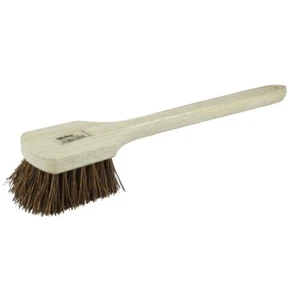 72101 20" Utility Scrub Brush, Palmyra Fill, Long Handle, Wood Block - Picture 1 of 3