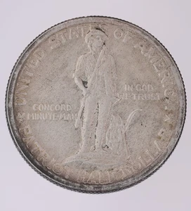 1925 Lexington Concord Sesquicentennial Silver Half Dollar (B3047) - Picture 1 of 2