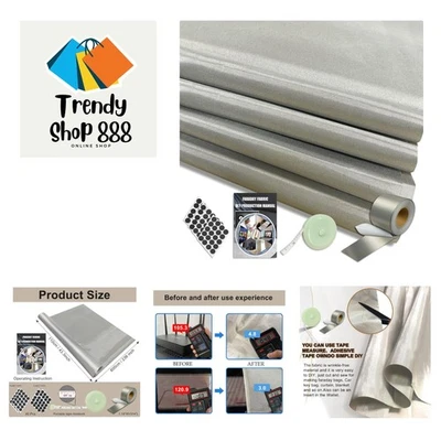 Faraday Tessuto 43" Lx236" LBgrande 6 iarde + 1,18" Lx314" L Nastro Faraday, Faraday M... - Immagine 1 di 4