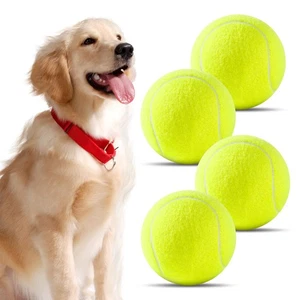 Grande Palla da Tennis per Cani 4 Pollici Grande Palla da Tennis per Cane, Gioco da Esterno Giocattolo f... - Foto 1 di 6