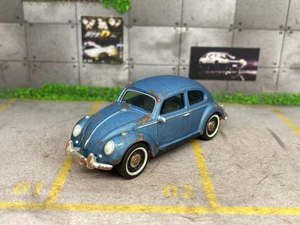 Volkswagen Beetle Rusty Weathered Custom 1/64 Diecast Project Car Barn Find VW - Picture 1 of 13