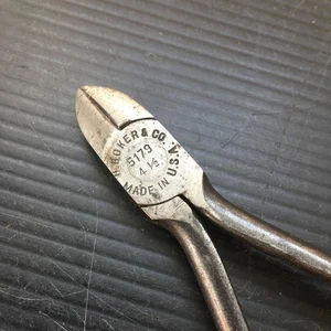 Vintage H. Böker & Co. 5179 4 1/2" Diagonale Drahtschneidezange Hergestellt in den USA - Bild 1 von 4