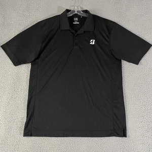 Bridgestone Tires Polo Shirt Men 2XL XXL Black Cutter Buck Golf Employee Office - Picture 1 of 7