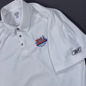Super Bowl XLI Shirt Polo Mens LG White NFL Football South Florida Reebok 2007 - Picture 1 of 13