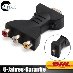 HDMI zu 3RCA Konverter CVBS AV Composite Video Audio Adapter/Splitter für HD TV - Bild 1 von 14