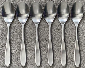 RETRONEU TIVOLI CONTOUR Tablespoons (SET OF 6) Spoons 18/10 Korea 7-3/4" USED - Picture 1 of 14
