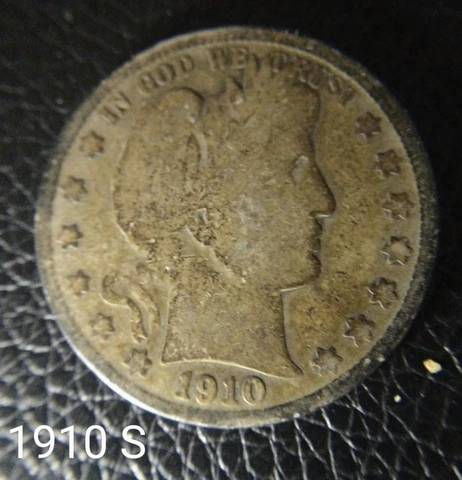 1910 S Silver Barber Half Dollar Cover