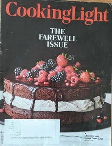 Final Issue Cooking Light Magazine Collector Item December 2018 - Foto 1 di 4