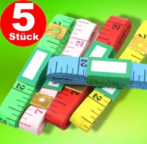 5x Schneidermaßband Set 150 cm Maßband Bandmaß Schneider Metermaß Messband - Bild 1 von 2