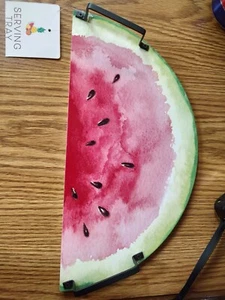 Serving Tray By Best Brands Watermelon Slice Shaped - Picture 1 of 5